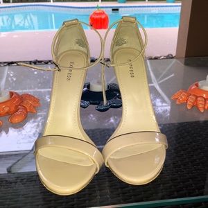 Express nude high heels